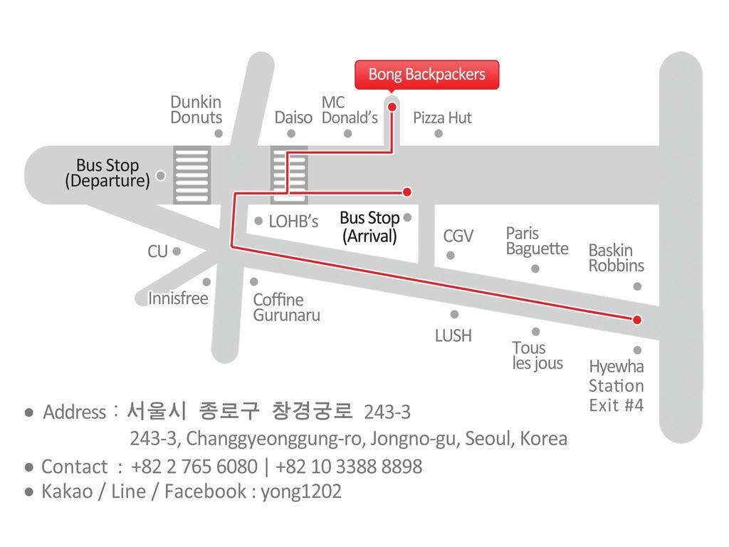 Bong Backpackers Hostel Seoul Luaran gambar
